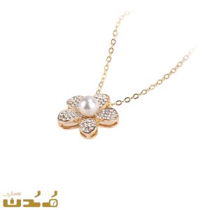 آویز گردنبند گل مروارید دار